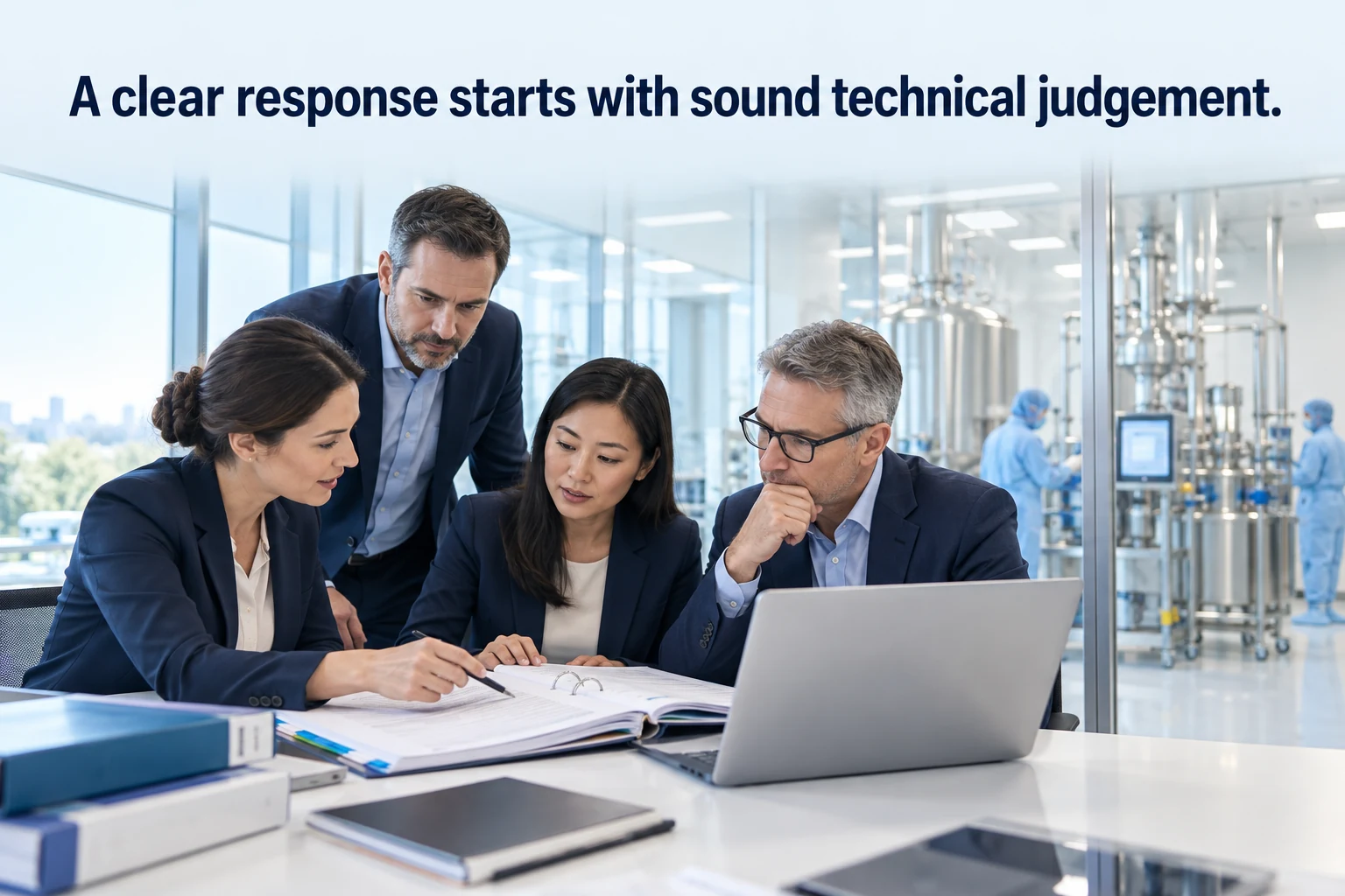 Conceptual illustration for supporting a manufacturer’s response to regulatory inspection findings