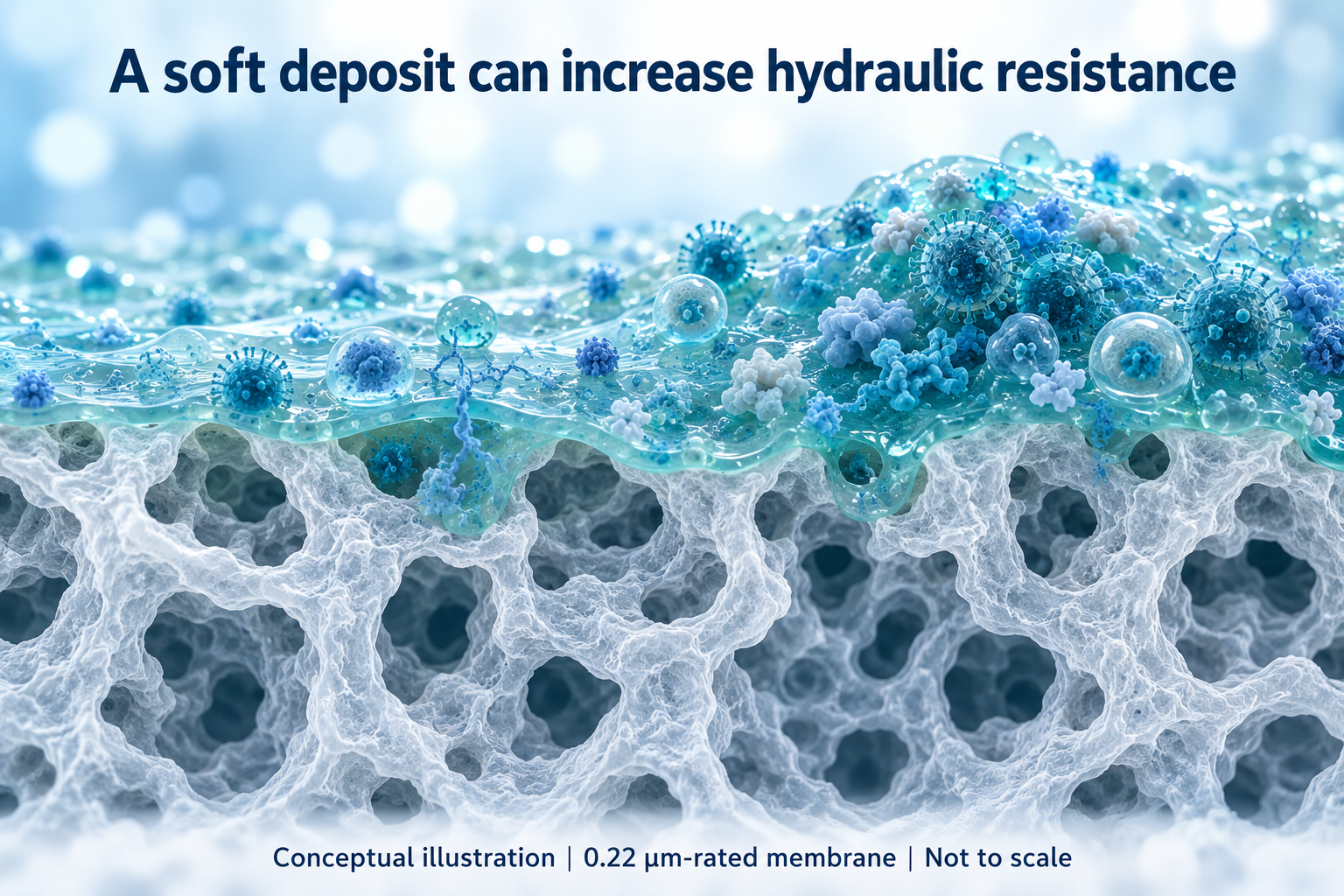 Illustration accompanying lentiviral filtration soft fouling