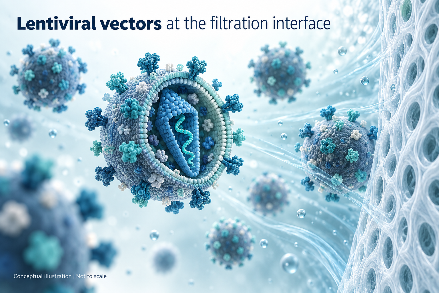 Illustration accompanying lentiviral filtration soft fouling