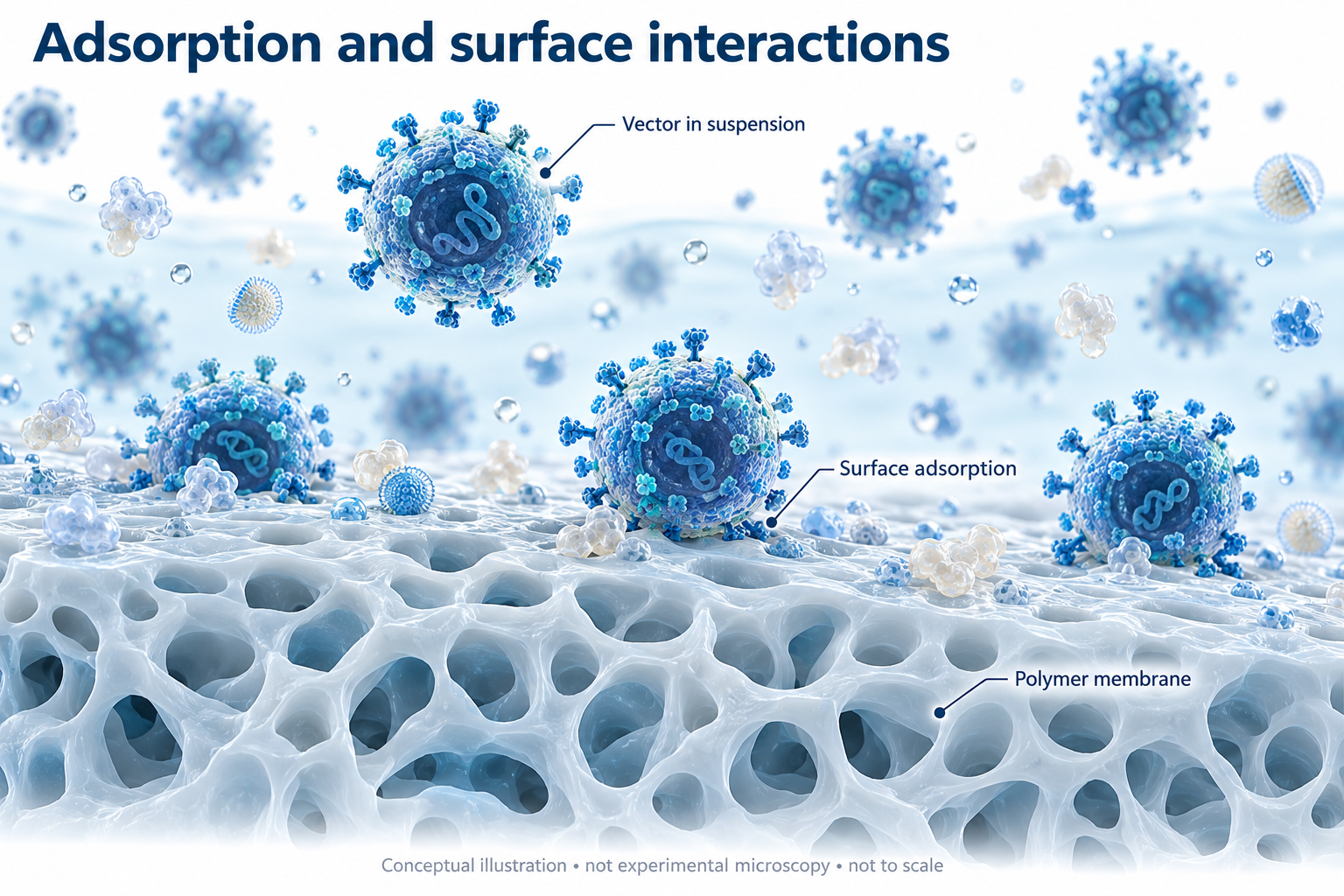 Illustration accompanying minimising lentiviral vector losses