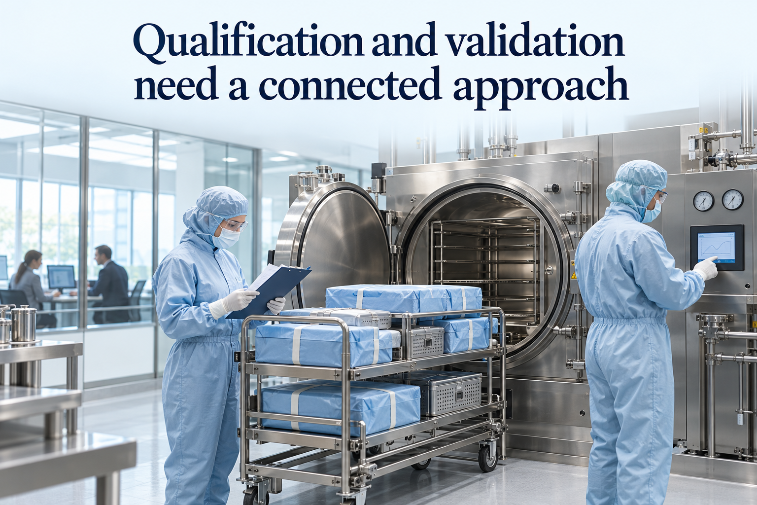 Conceptual illustration of Understanding the relationship between qualification and validation