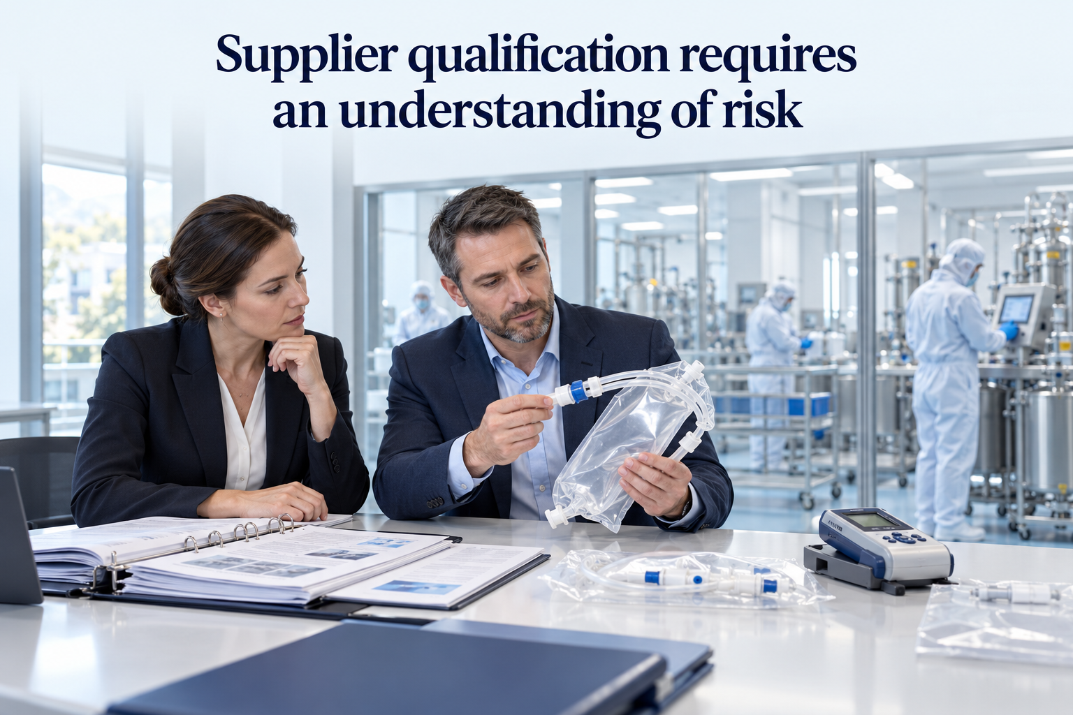 Conceptual illustration of Supplier qualification beyond the completed questionnaire
