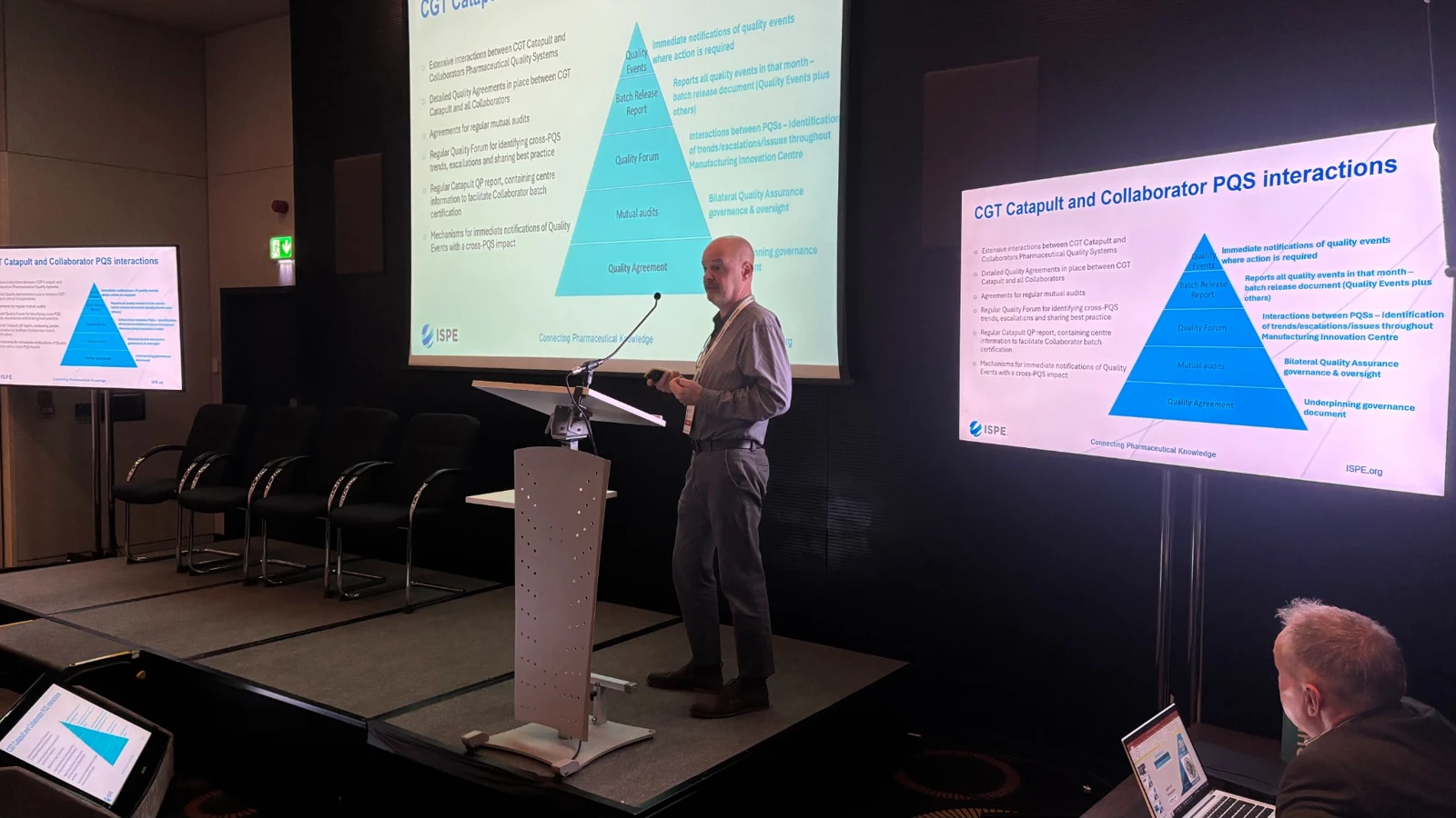 Jon Halling presenting at the ISPE UK Affiliate Annual Event, 21 November 2024.